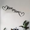 Heart Metal Wall Decor Iron Statue Rust Proof Love You More Sign Valentine Wedding Gift Halloween Christmas New Year