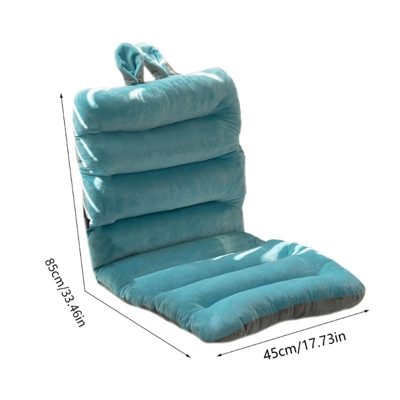 Indoor Outdoor Rocking Chair Cushion Crystal Velvets Seat Cushions with Ties and Non-Slip Backing for Desk Chair Office