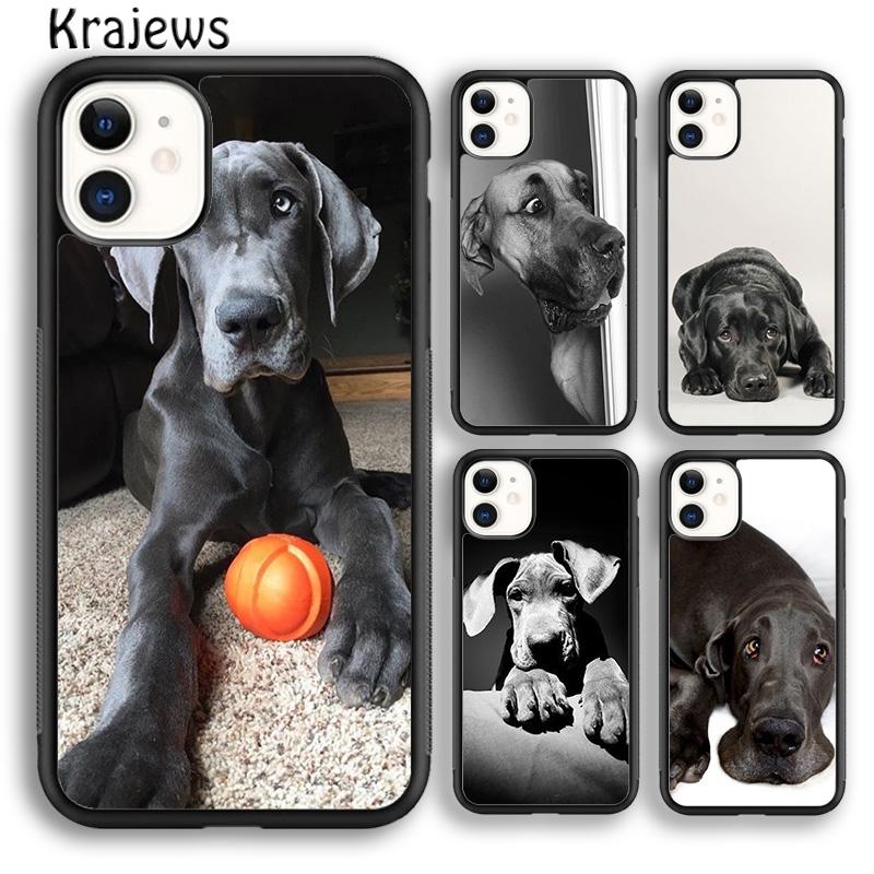 Krajews Great Dane Dog Breed Phone Case Cover For iPhone 17 Air 16 15 14 Plus 11 12 13 Pro Max Coque Shell Fundas