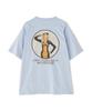 Schott SS T-SHIRT "PIN-UP" / Short Sleeve T-Shirt "Pin-Up" Men's Medium 391 Sax 782-3134037