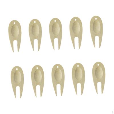 10x Golf Divot Repair Tool Pitch Mark Fork Multifunctional Putting Green for