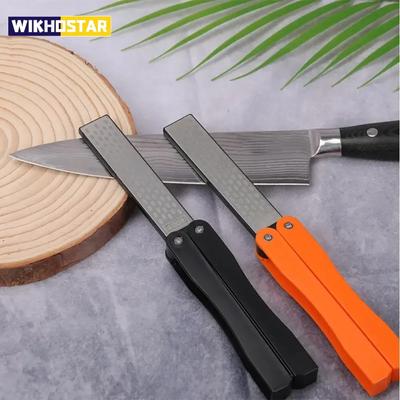 Pietra per affilare i coltelli diamantata, utensile da cucina, pietra per affilare i coltelli professionale, affilatrice rapida, affilatrice tascabile piegata su entrambi i lati