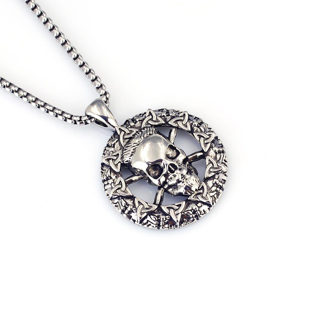 Jewelry Personality Titanium Steel Spiral Boomerang Windmill Necklace Men's Hot Sale