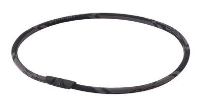 Phiten Unisex Adult Titanium Necklace RAKUWA Neck General Model Carbon Black 50cm