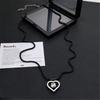Sweet Heart Pendant Necklace Female Temperament Collarbone Chain Korean Student Adjustable Chain Y2k Aesthetic Jewelry