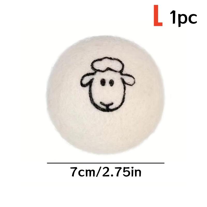 

1-12 шт. шерстяных шариков для сушки, многоразовый 5 см, набор для сушки, шарик для смягчителя одежды, антистатический, не сматывающий, принадлежности для домашней стиральной машины