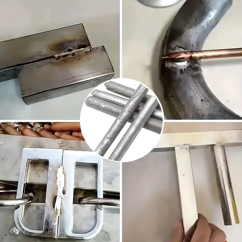 6 Stück Leichtschmelzende Niedertemperatur-Schweißstäbe für Wassertanks & Rohre - Vielseitiger, schnellschmelzender Schweißstab für Edelstahl, Kupfer, Eisen, Aluminium