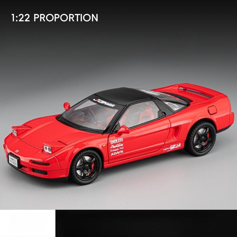 

1:22 NSX NA1 Alloy Sports Car Model Die-cast Metal Classic Racing Car Vehicle Model Sound and Light, Kids Toy Gift красный