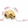 M6 M8 M10 1/8" BSP Male Female Elbow 90 Degree Block Brass Pipe Fitting Connector For Compreesion Fitting Oil Lubrication