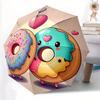 1pc Donut Duo Automatic Umbrella High Quality Canopy, Portable Folding Umbrella With, Ideal Gift for - Travel, Everyday, Formal Events, Stylish Access