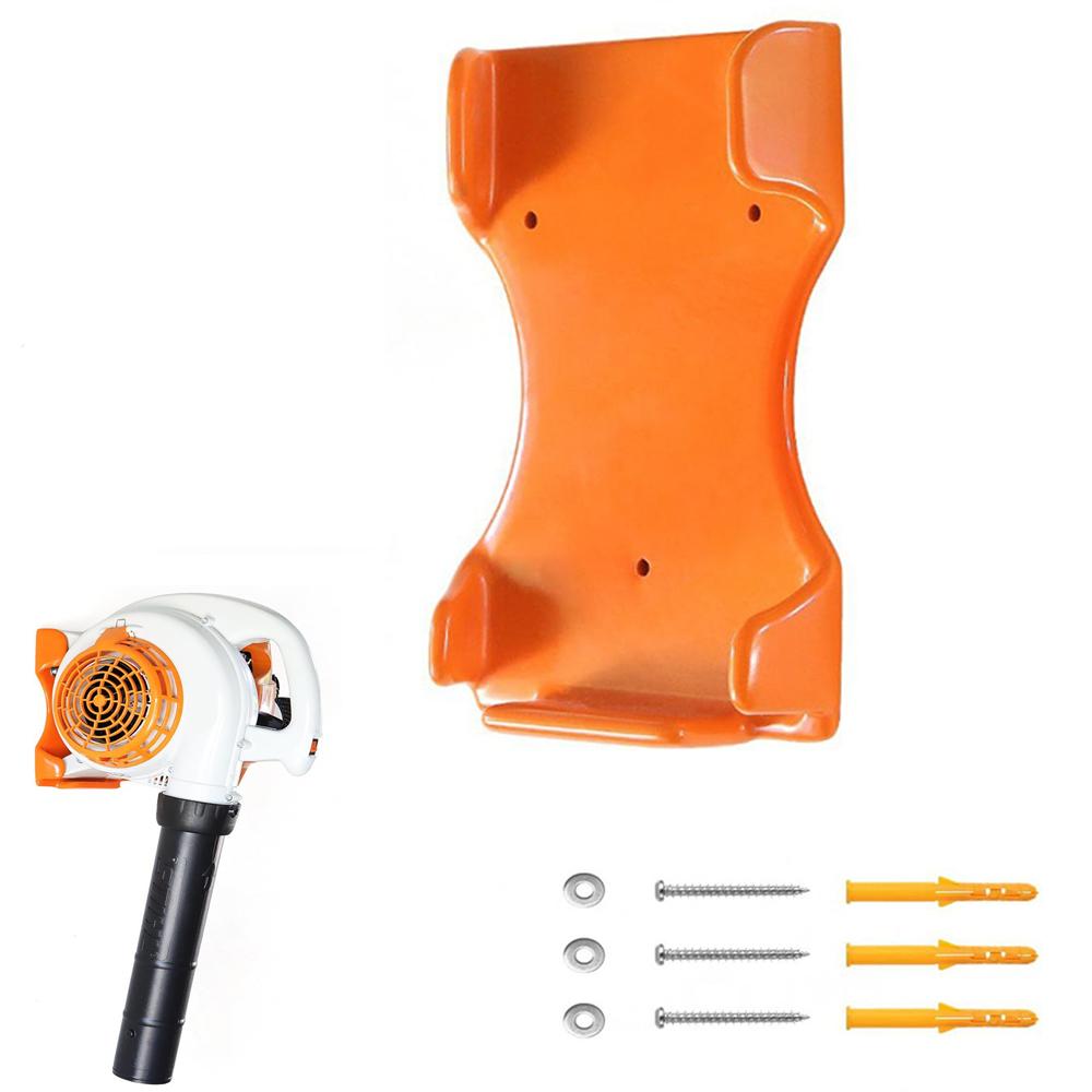 Handheld Leaf Blower Holder Protective Blower Mount Orange Garage Wall Holder Supports 150 Lbs Compatible With BG-50