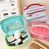 Macaron Color Fresh Makeup Bags Handbag Toiletries Bag Contrast Color Cosmetic Bag  Student