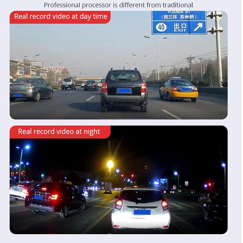 Driving Recorder Front And Rear Cameras 4.3 Inch Night Vision Driving Recorder DVR HD 1080P Rear Camera Dual Lens Video Recorder