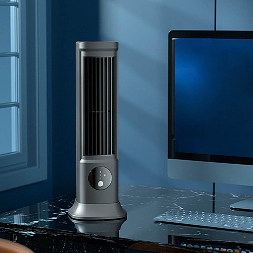 Tabletop  USB Rechargeable 3 Speeds Household Air Conditioning Fan Desktop Cooling Fan for Outdoor Camping Hiking