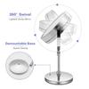 Pocket Rechargeable Magnifying LED Makeup Mirror with 360 Rotation and Adjustable Height