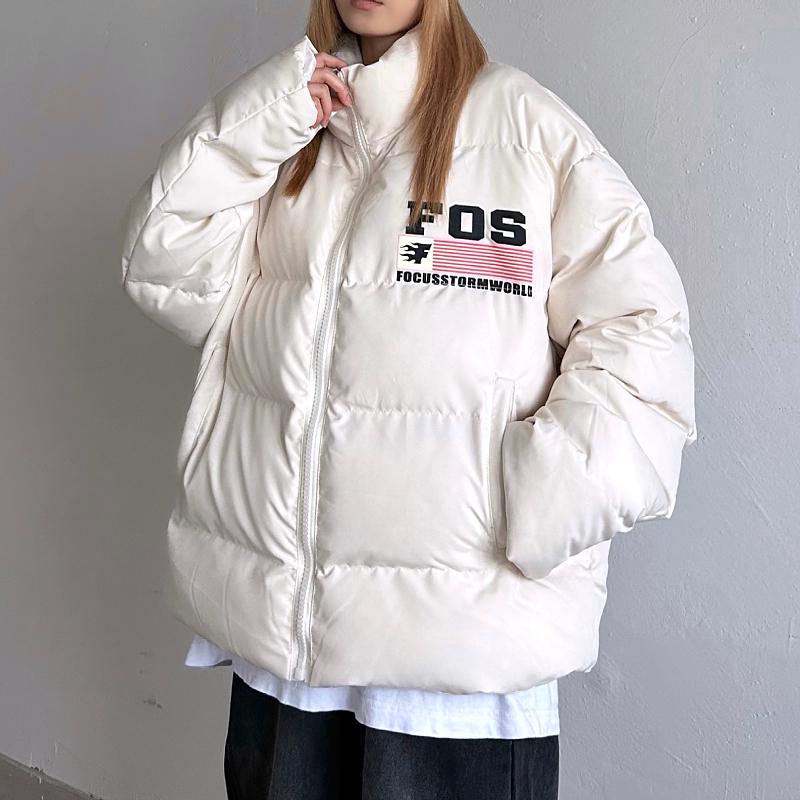 Amerikansk trendy oversized bomullsjakke for kvinner, høst 2024 - High-end, varm street style kåpe