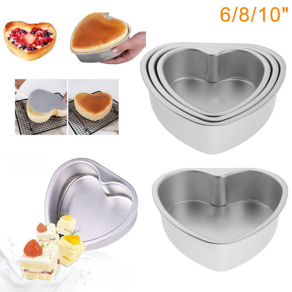 6inch Heart Baking Pan Aluminum Alloy Dishwasher Safe Non Finish