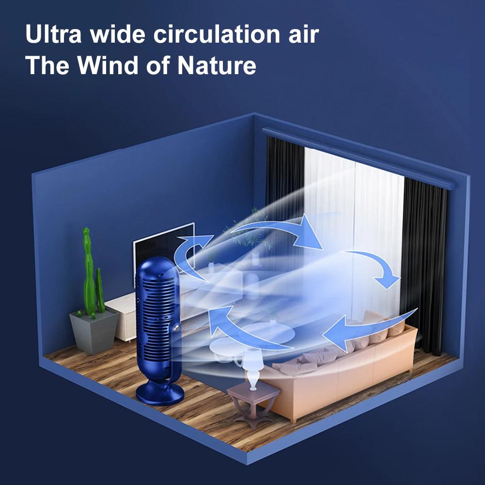 Rechargeable Desk Fan,Portable Bladeless Fan Small Personal Cooling Fan Quiet Table Fan for Home, Office, Bedroom