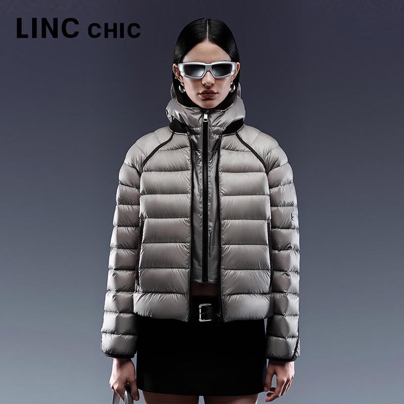 Jinyujie Damen Urban Ultraleichte Stehkragen Kurze Daunenjacke