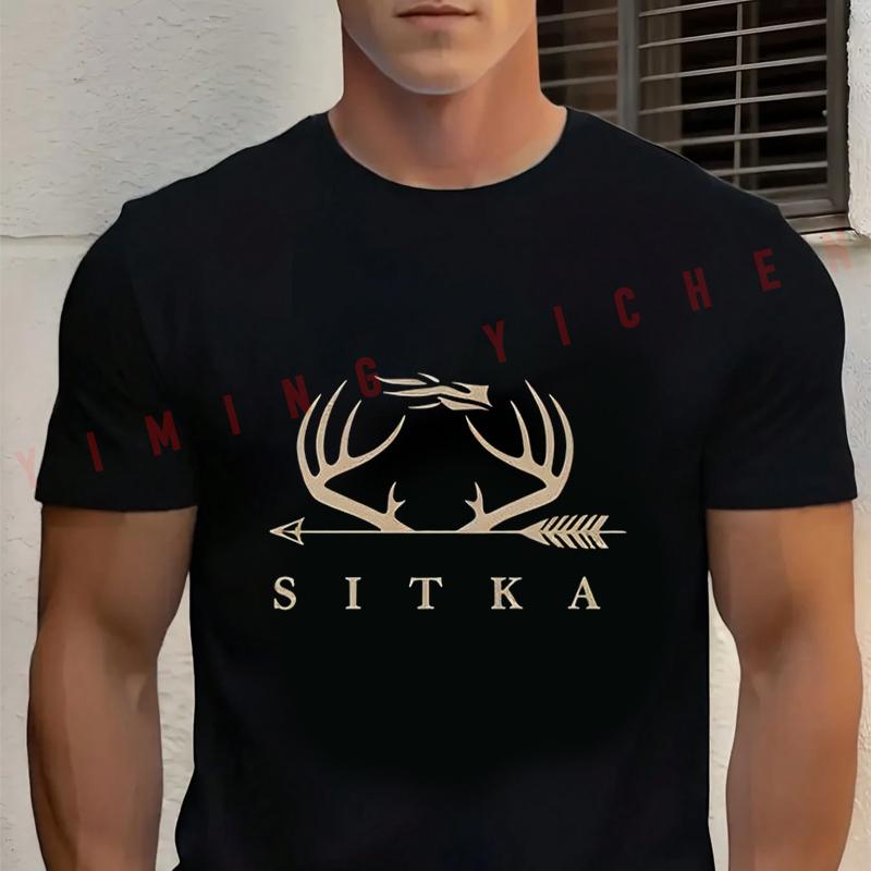 Sitka Gear Antler & Arrow Deer Hunting Motorcycle Tshirt Cotton O-neck Short Sleeve Fashion Hip Hop Streetwear Tops Tee 2026