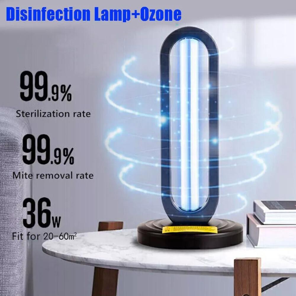 EU/UK Plug Germicidal Lamp Light Large UV Light Portable Quartz Light