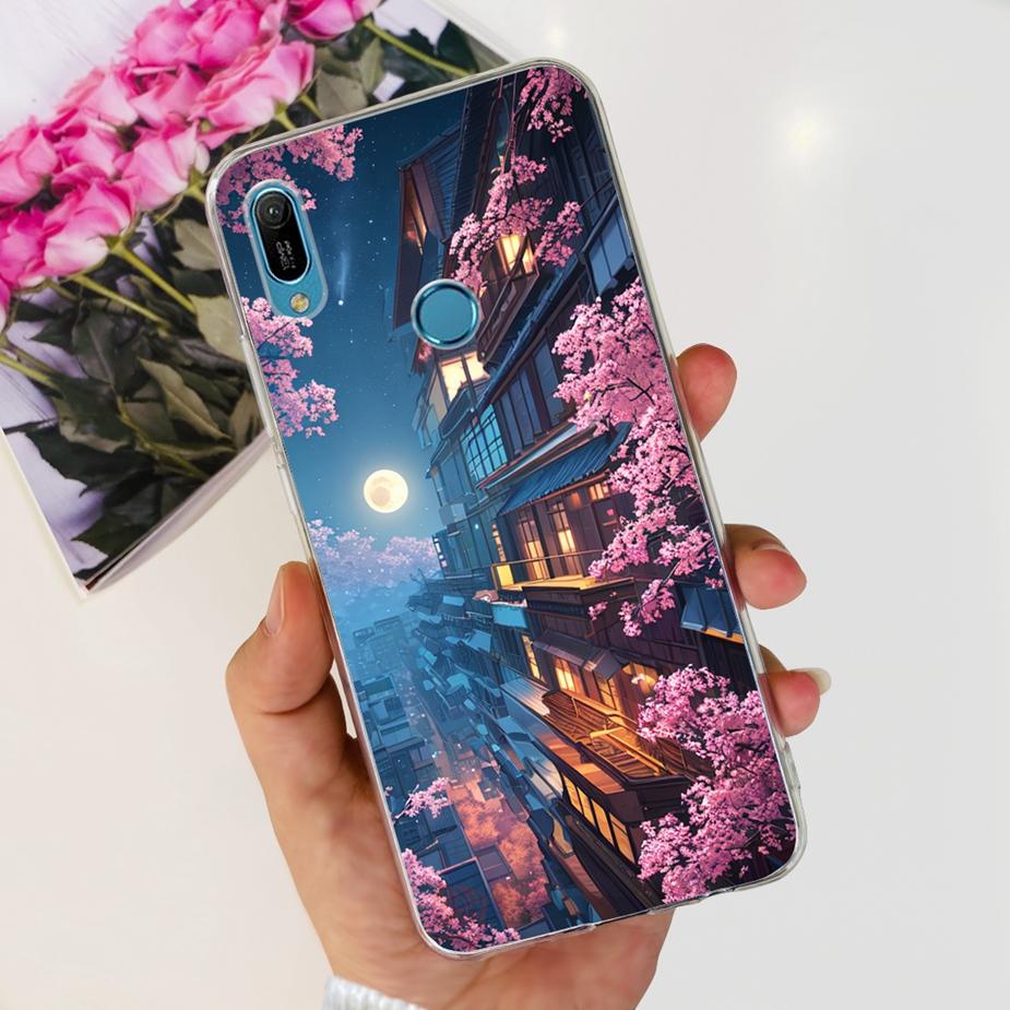 For Huawei Y6 2019 Case Y6 Prime 2019 Fashion Painted Cover Clear Silicone Phone Case For Huawei Y6s 2019 Y6 Pro 2019 Soft Shell