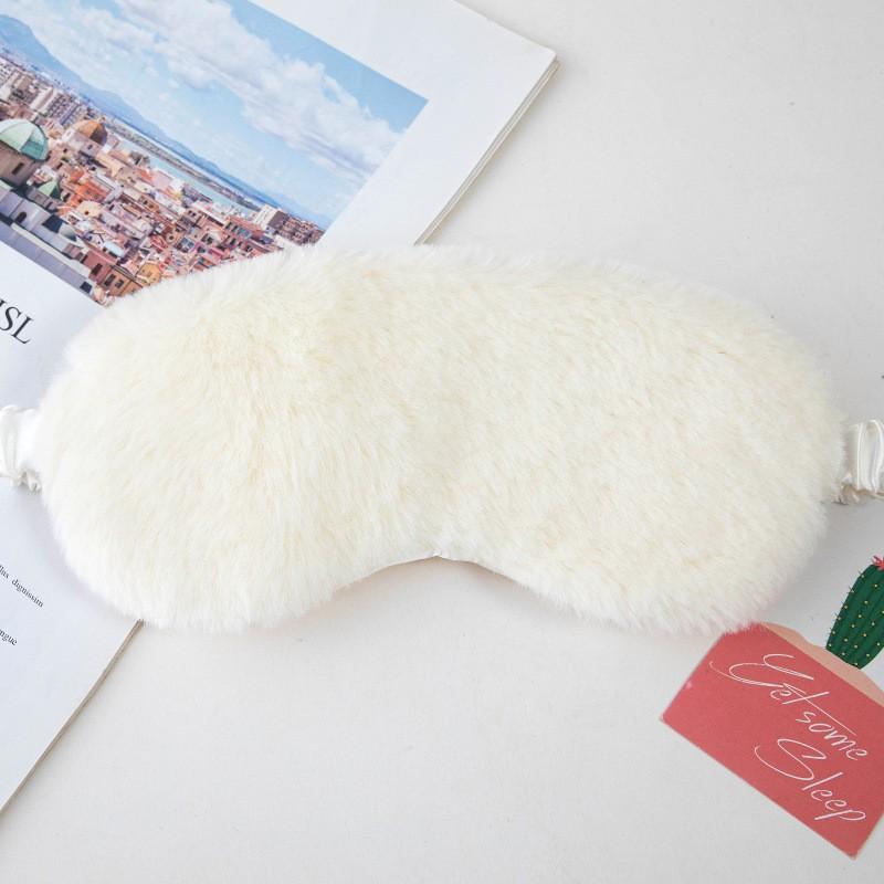 Sleeping Mask Sleeping Blindfold Soft Plush Eye Masks Cute Eye Cover Band Shade Rest Eyepatch Nap Health Eye Cover