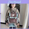 French Floral Kids Backpack With Breathable Nylon For Kindergarten Girls