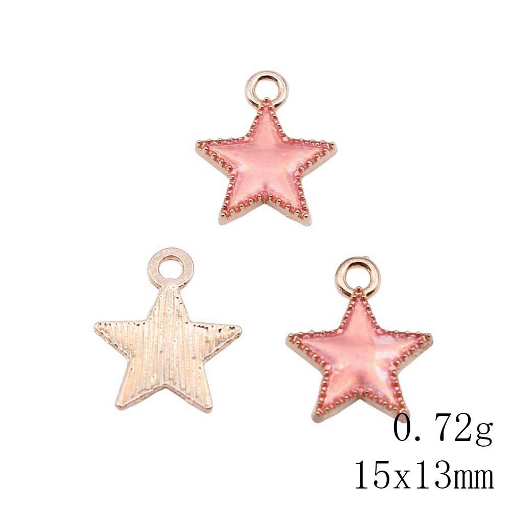 Mother's Day Charms For Nails Pentagram Moon Enamel Charms Pendant Art Supplies Pendant Accessories