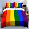 Rainbow-colored Vertical Stripes. Bedding Sets Duvet Cover Sets Duvet Covers Pillowcases(1 * Duvet Cover 2 * Pillowcases Without Duvet Insert)