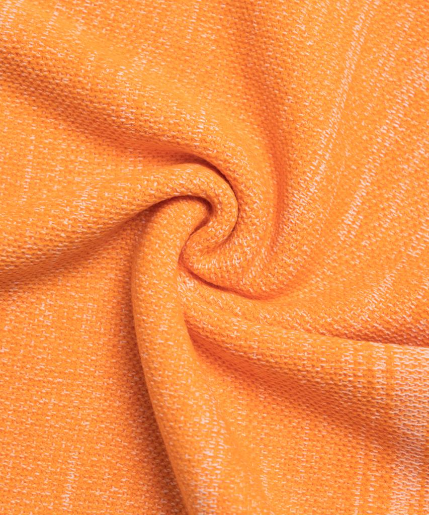 Aott Two-Tone Color Block Knit Vest Orange