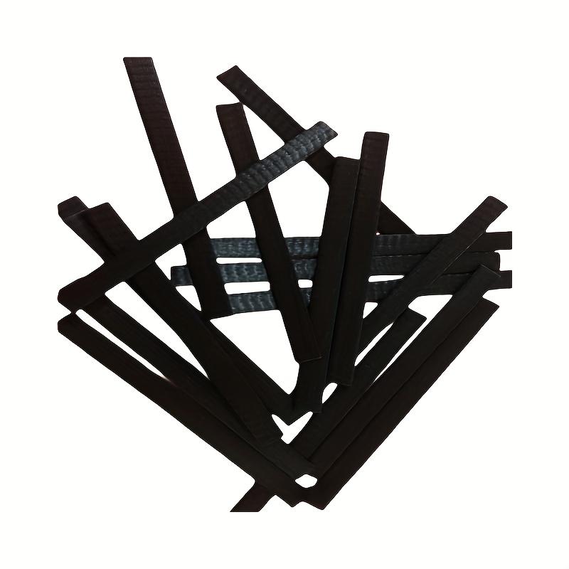 

20 Pcs Cosmetic Makeup Brush Holder Net Mesh Dust Cover Protector Guard Elastic for Easy Storage - White/black чёрный