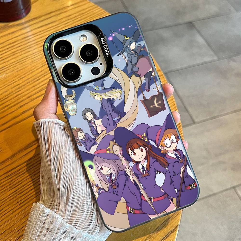 

Little W-Witch A-Academia Anime Phone Case For iPhone 16 17 15 14 12 13 Pro Max Black Candy Matte Shockproof Cover iPhone14
