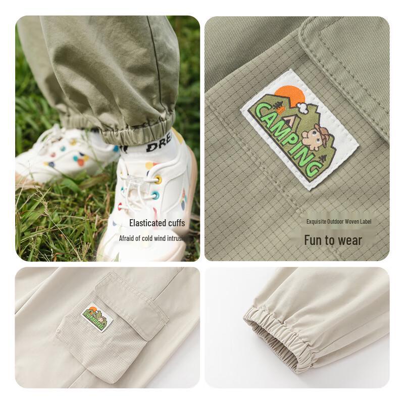 Balabala Boys' Loose Fit Cargo Jogger Pants