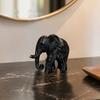 3D Printed Elephant Figurine, One-Piece Molding, Cute Simulated Elephant Model, Desktop Ornament for Home, Bookshelf Decoration