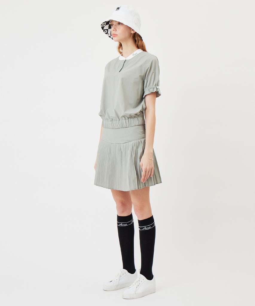 AVEN Shirred Short Sleeve Anorak Mint