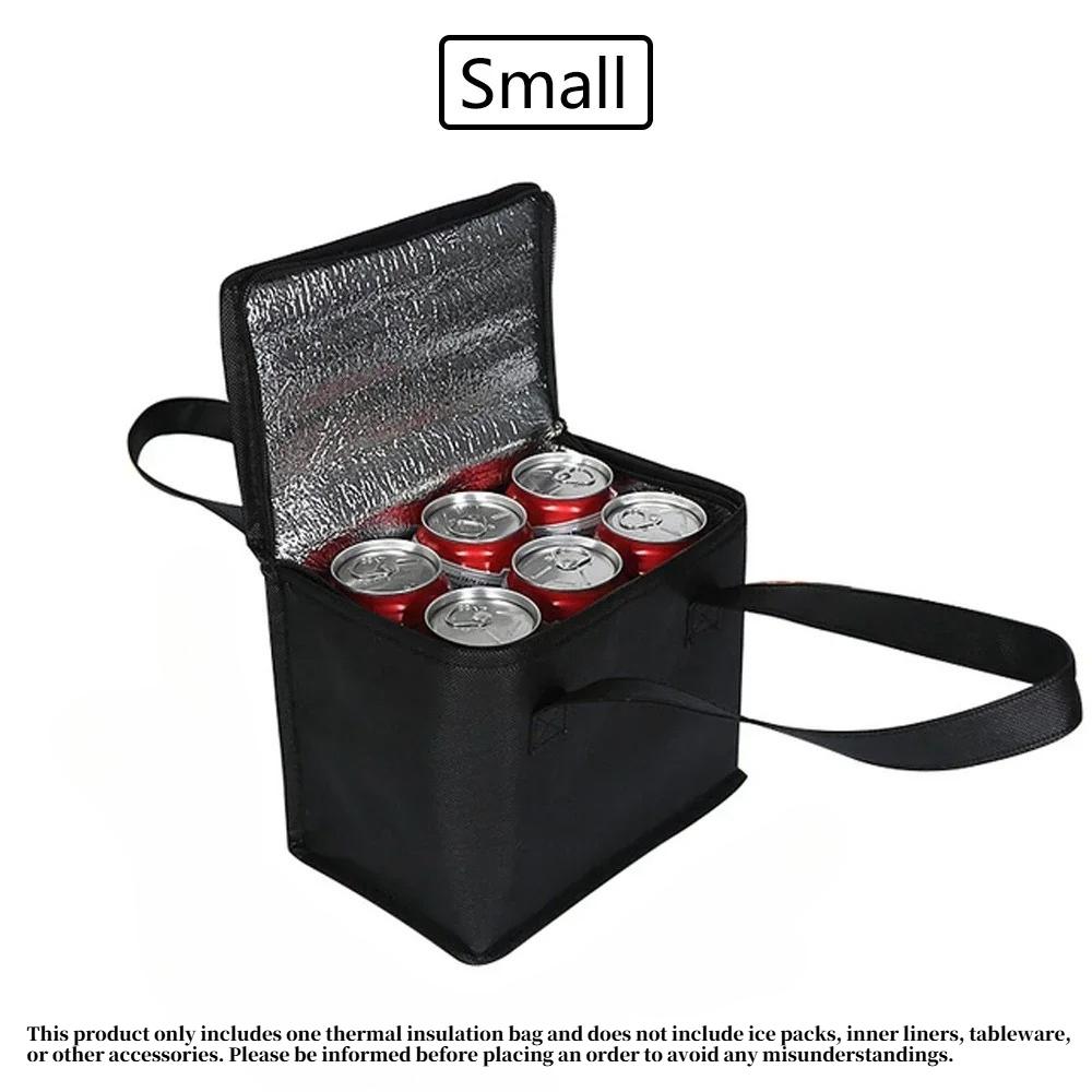 

Thermal Delivery Bag Foldable Insulated Cooler for Food Beer Drinks High Capacity Lunch Tote for Couriers