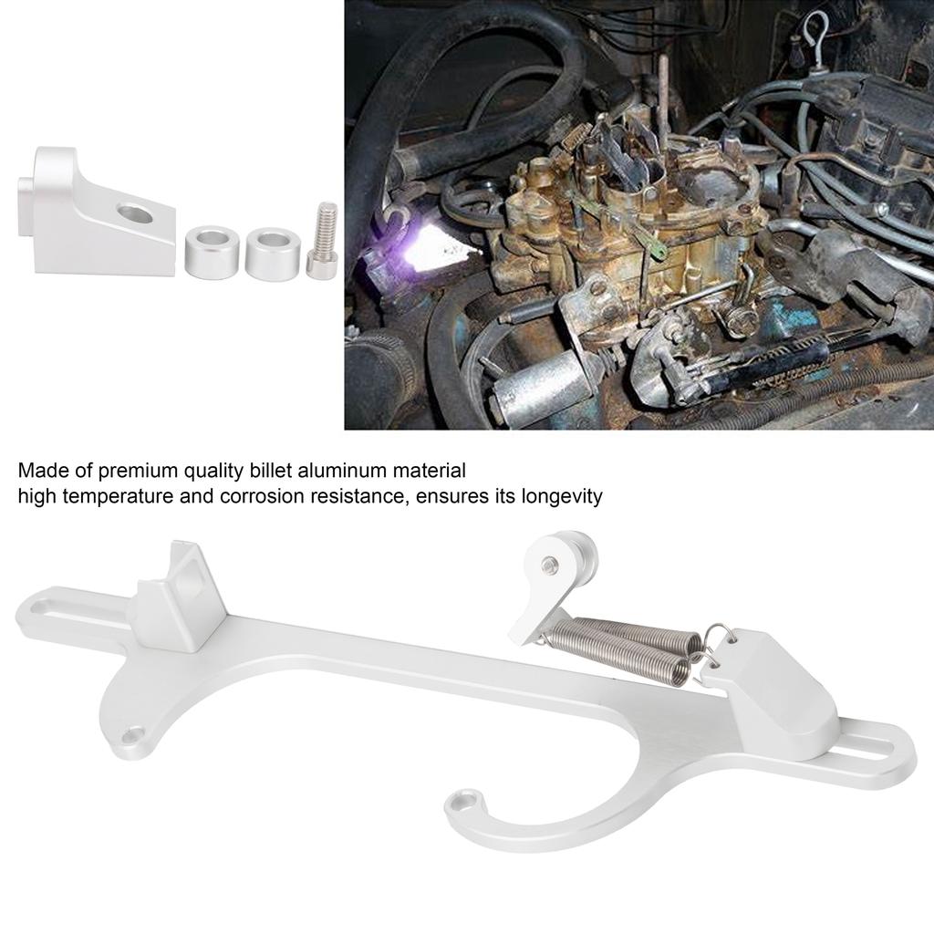 Staffa Cavo Acceleratore per Carburatore Holley 4150/4160 Linea Alluminio Billetto Molla Regolabile