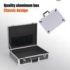 Portable Tool Box Aluminum Alloy Small Storage Box Square Storage Organizer with Sponge Lining for Jewelry Watches Cosmetics
