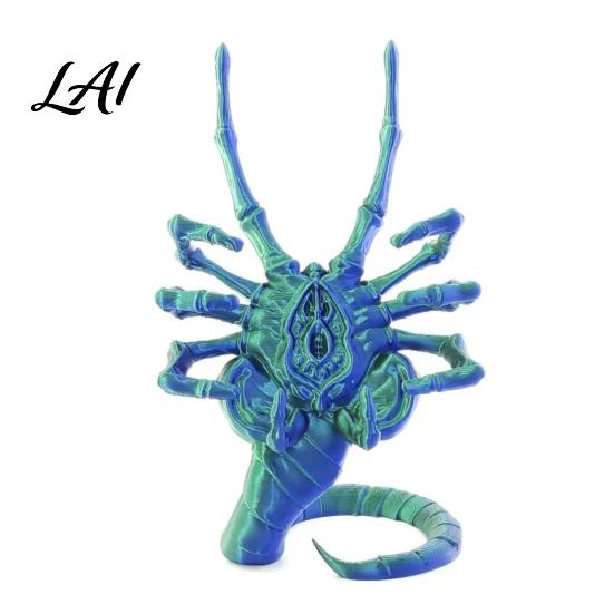 Unique Gadget for Video Calls 3D Printed Sci-Fi Horror Phone Holder Novelty Stable Smartphone Stand Spooky Home Office Accessory Compact Collectible