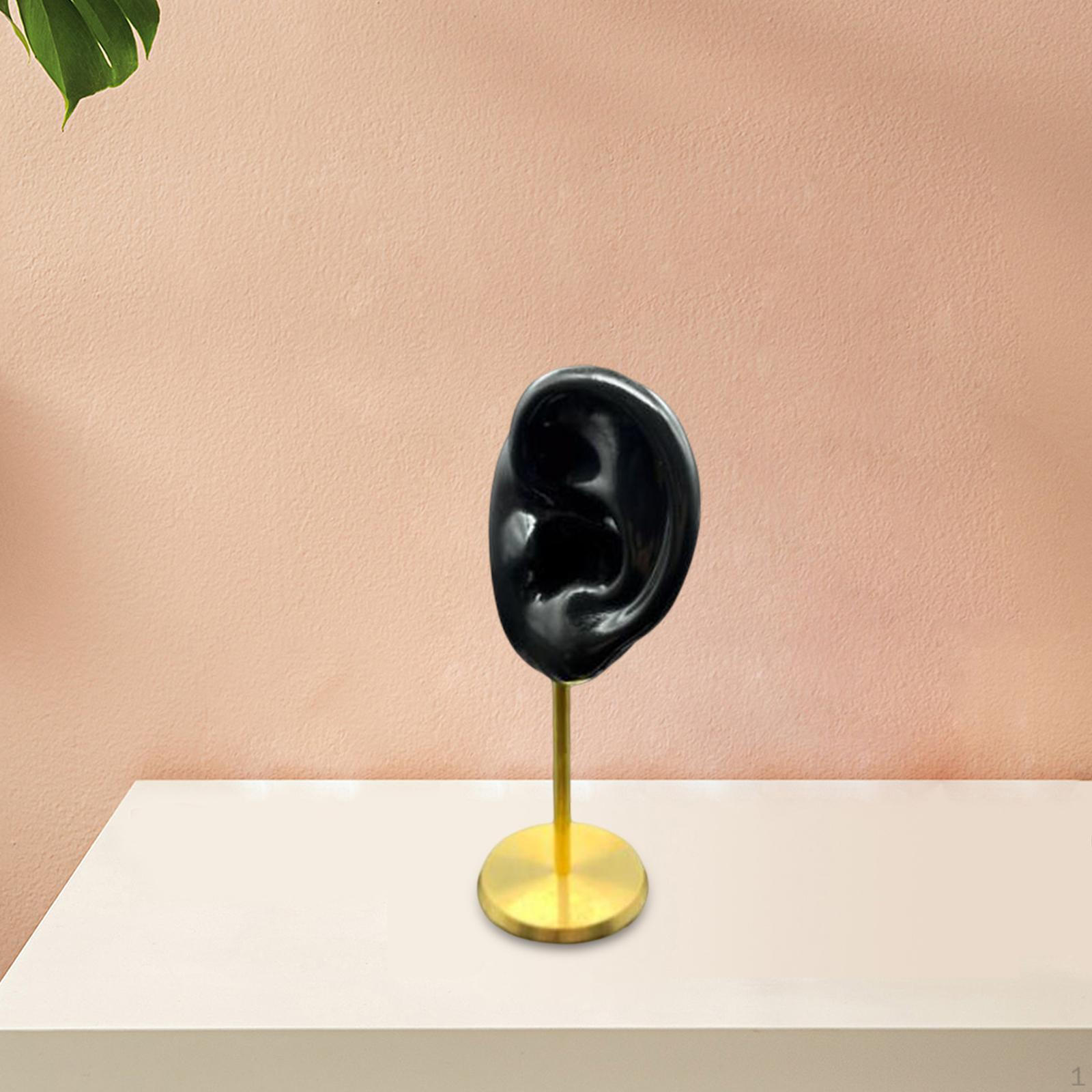 Chic Earring Presentation Stand: Contemporary Jewelry Showcase Solution Black Left