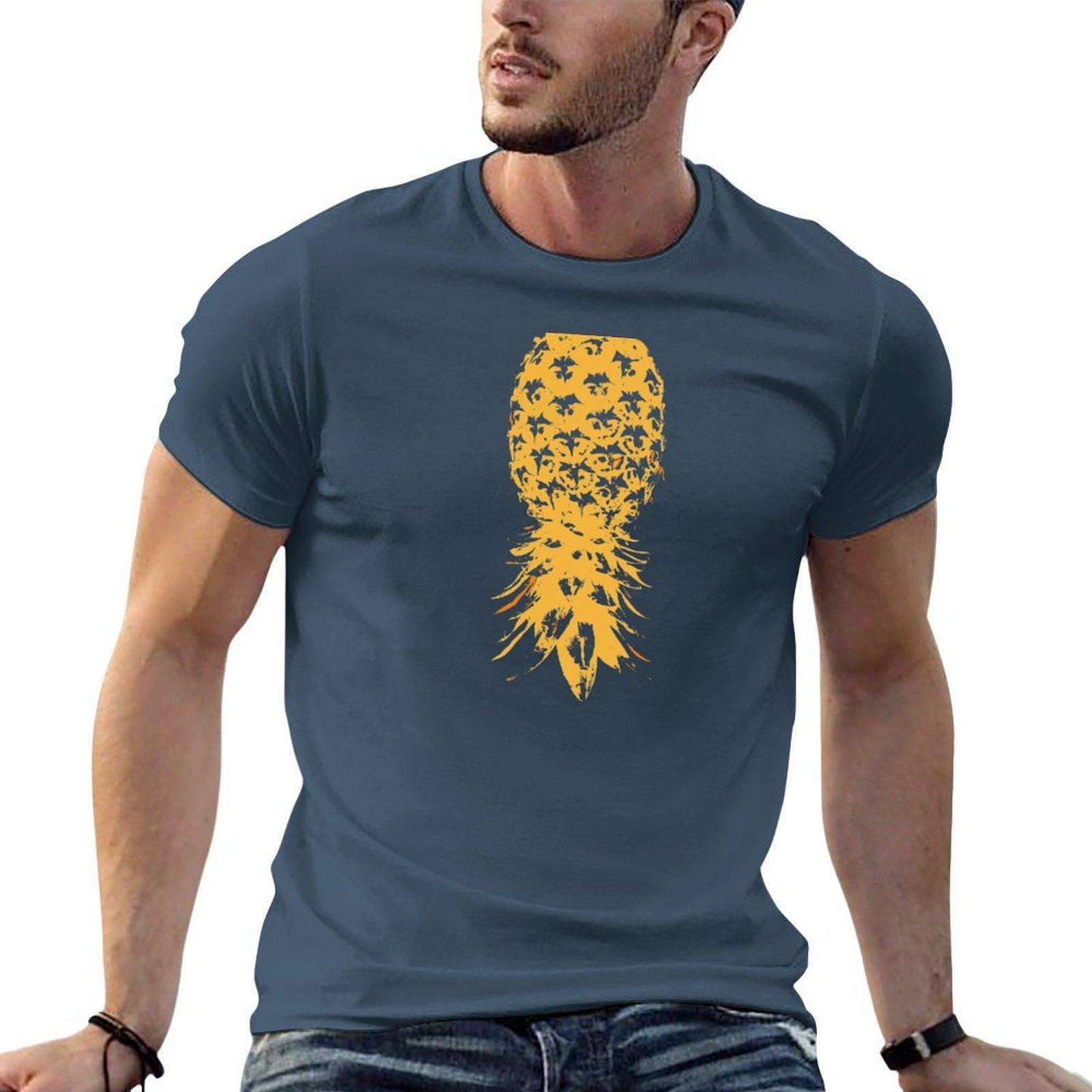 Swinger Lifestyle Upside Down Pineapple Tshirt Casual Minimalist Short Sleeve Top S