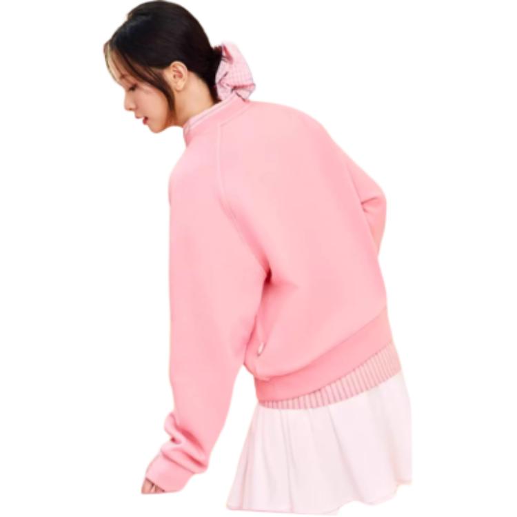 Anta Trendy Printed Fleece Warm Loose Comfortable Casual Hoodie Women hoodies 962548703-3