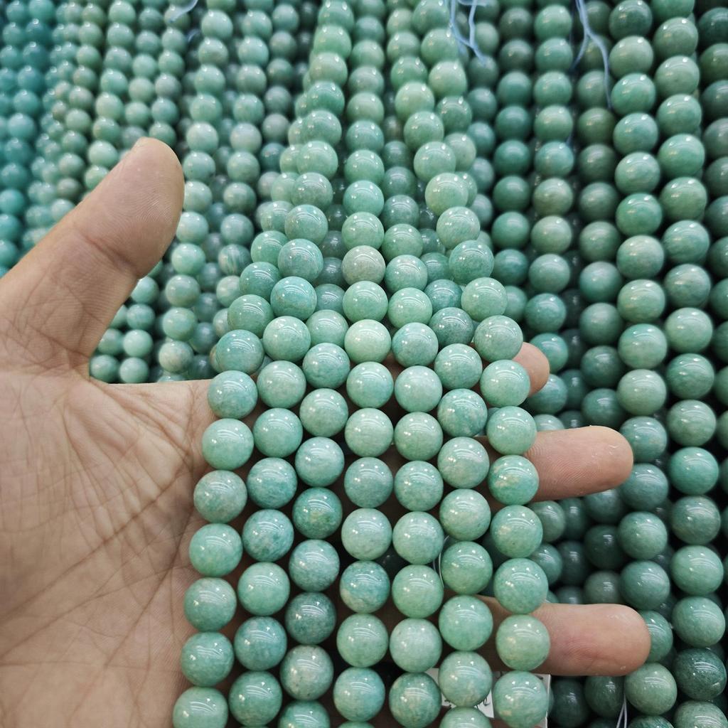 Jade Amazonite Round Beads - DIY Jewelry Accessories & Buddhist Beads