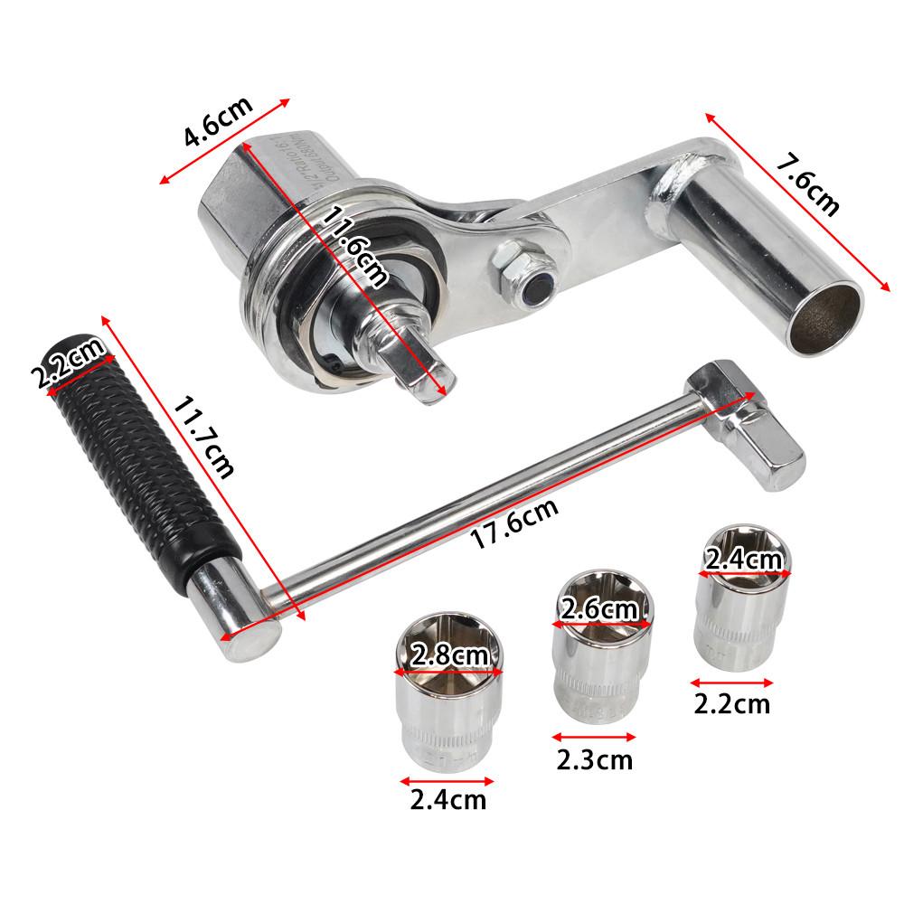 1Set 1/2" 17mm 19mm 21mm Torsional Torque Multiplier Wrench Lug Nut Remover Type Auto Tire Disassembly Repair Tool Kits