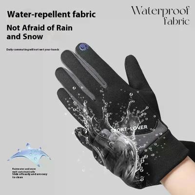 Autumn Winter Gym Fitness Sports Running Gloves Warm Touch Screen Nonslip Gloves Outdoor Motorcycle Cycling Gloves