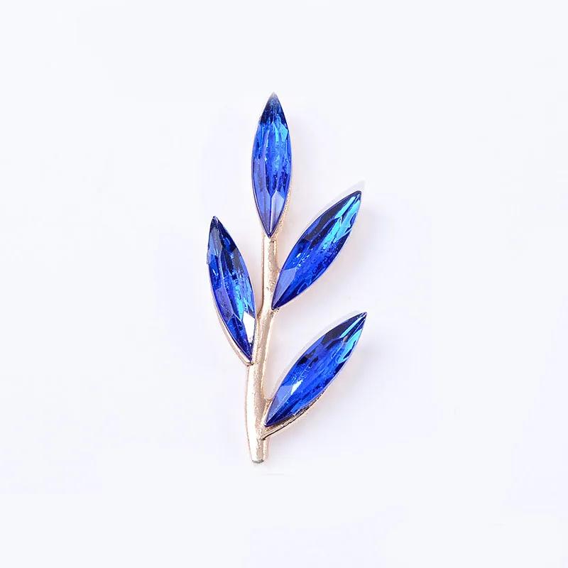Engood 100Pcs Rhinestones Branch Leaves Button DIY Hair Accessories Wedding Bridal Decoration Sewing Trim & Embellishments Craft