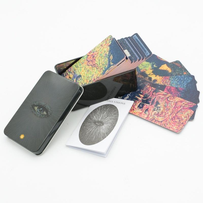 78Pcs Longest Dream Tarot Card Set Divination Tool With Detailed Guidebook Colorful Frame Fortune Telling Cards