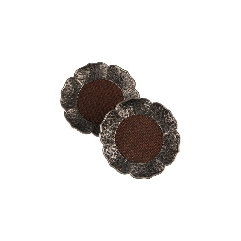 2pcs Zinc Zinc Alloy Heat Insulation Mat Elegant Tea Coaster Handmade Lotus Cup Holder  Coffee