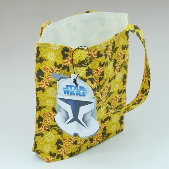 STAR WARS Tote Bag Using Printed Tenugui Fabric SW-Bag-02